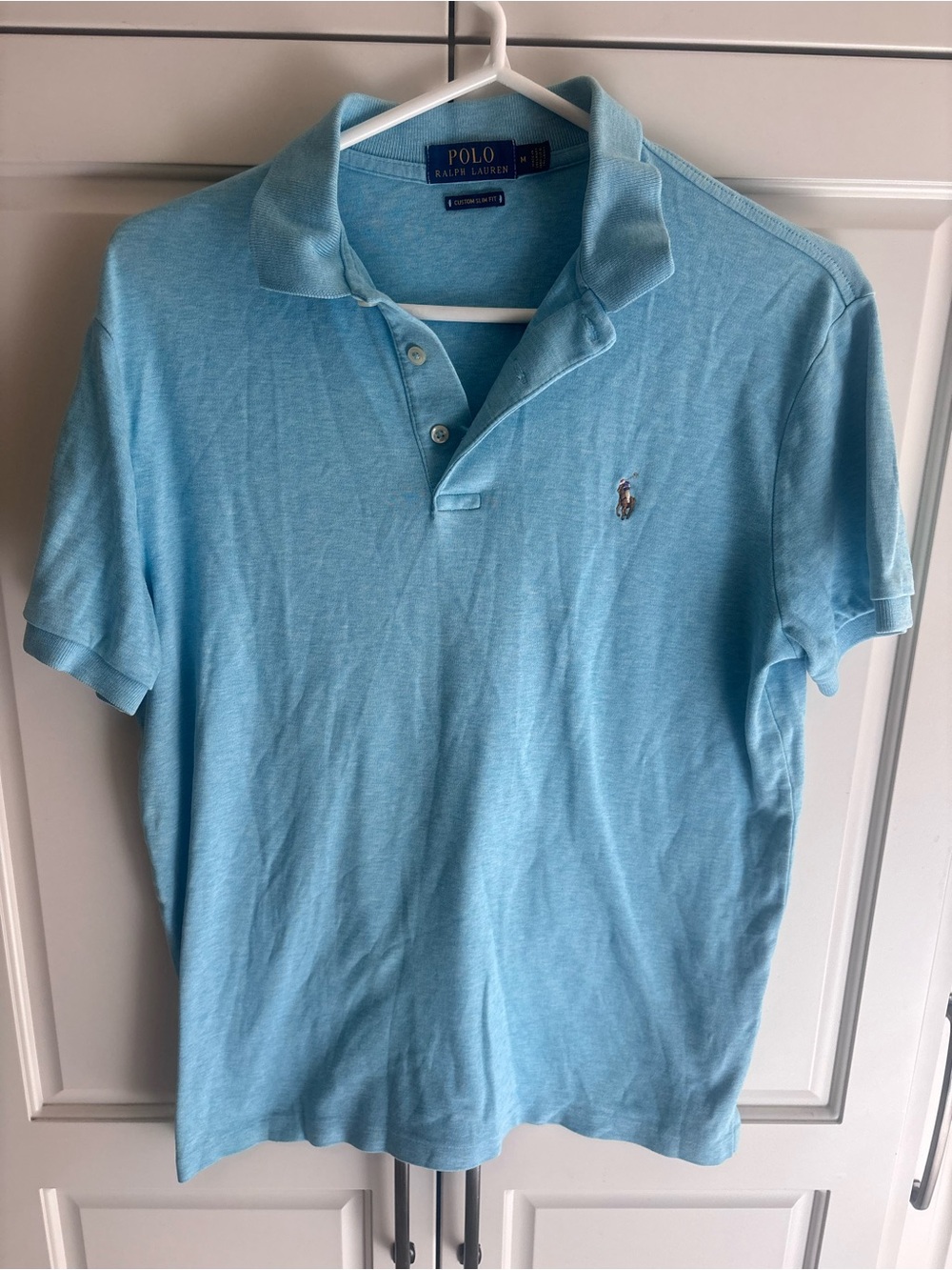 Polo by Ralph Lauren Men’s Light Blue Short-Sleeve Polo medium